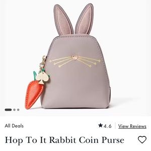 Kate spade rabbit coin purse